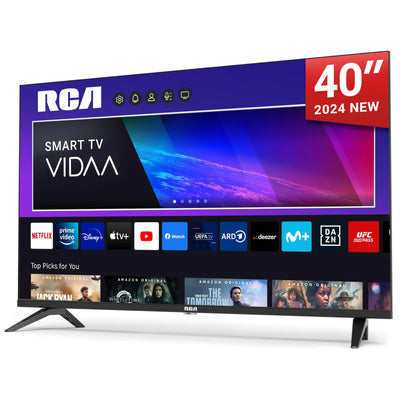 RCA VRS40FQ1 Smart TV 40 Zoll (100 cm) FHD Fernseher mit WLAN, Triple Tuner (DVB-T/T2, DVB-C, DVB-S/S2), App Store, Prime Video, Netflix, YouTube, DAZN, Disney+ [RVSmart 2024]
