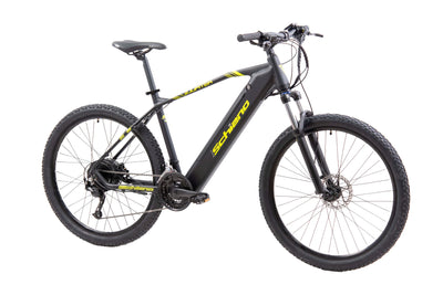 F.lli Schiano E-Jupiter, E Bike Mountainbike, 27.5 Zoll, 36V 14Ah Abnehmbarer Akku, Motor 250W 50Nm, MTB Ebike für Herren/Damen, Schwarz-Gelb
