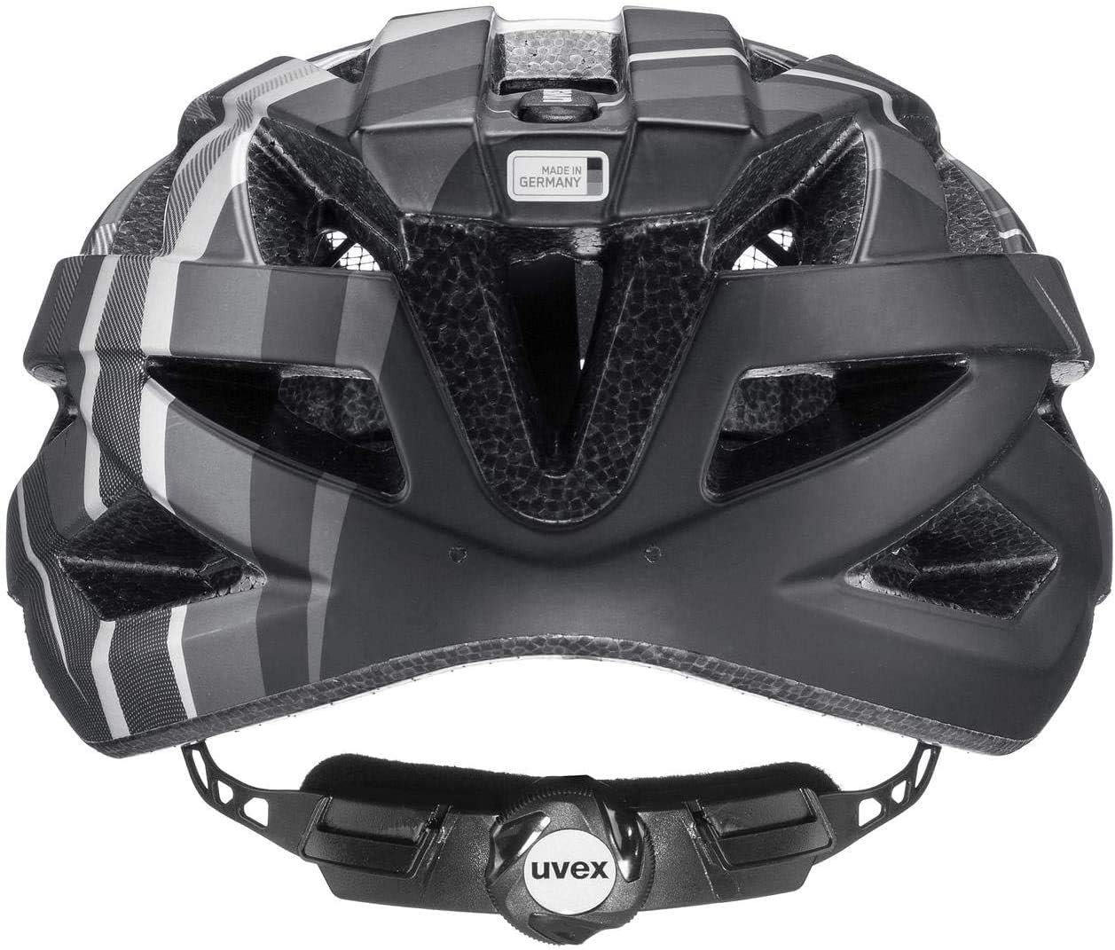 uvex air wing cc - leichter Allround-Helm für Damen und Herren - individuelle Größenanpassung - waschbare Innenausstattung - black - silver matt - 52-57 cm