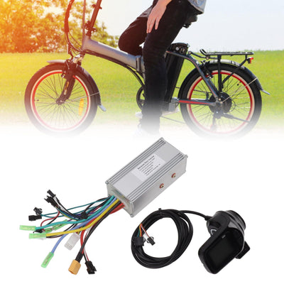 BuyWeek Elektrofahrrad Brushless Motor Controller Kit, 36V 48V 60V 1000W 38A Sinuswellen Bürstenloser Controller 886 Daumengas mit LCD Display für E-Bike Elektroroller