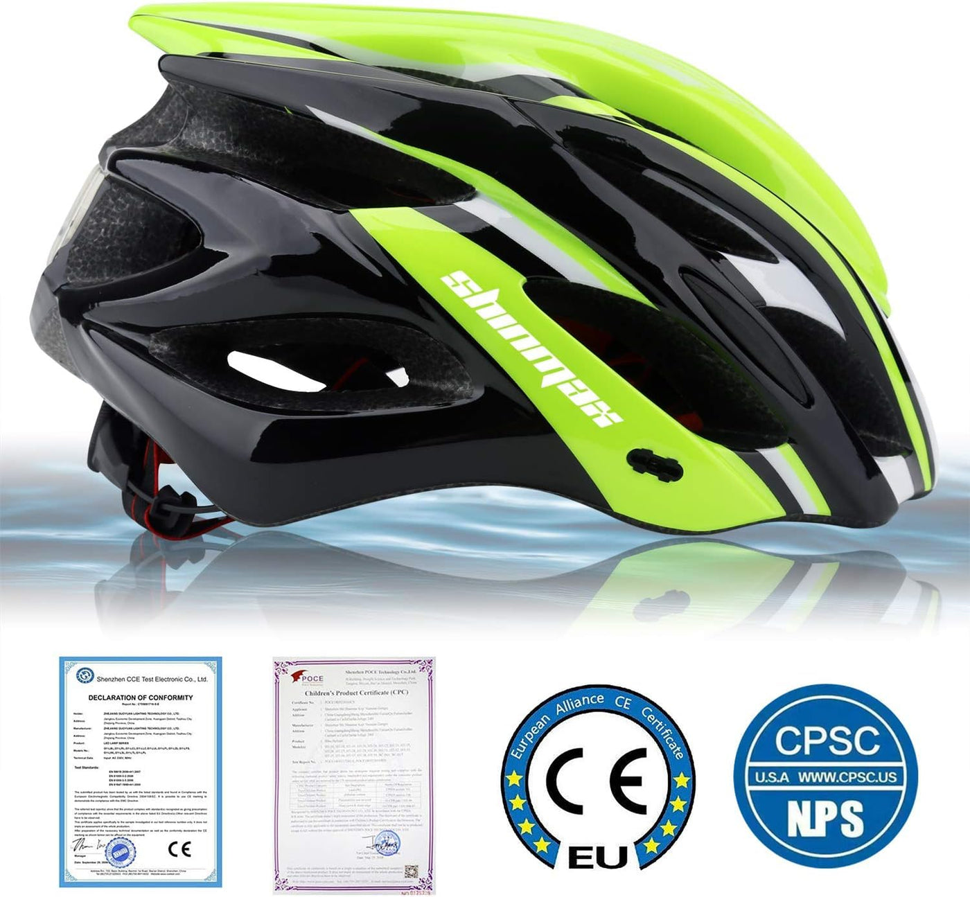 Shinmax Fahrradhelm Herren Damen Fahrradhelm mit Licht Fahrrad Helm mit Visier Helm Fahrrad Superleicht Einstellbare MTB Erwachsenen mit Aufbewahrungstasche (Dunkelgrün)