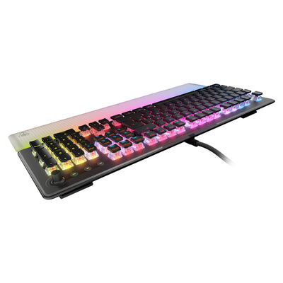 Turtle Beach Vulcan II Max – Optisch-mechanische PC-Tastatur, anpassbare RGB-Beleuchtung, Handballenauflage, lineare Titan II-Schalter, Aluminiumplatte – Schwarz