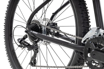 Axess Brash Mountainbike | MTB-Hardtail | 16-Gang Schaltung | Hydraulische Scheibenbremsen, Farbe:matt Black, Rahmengröße:14 Zoll, Laufradgröße:27.5 Zoll