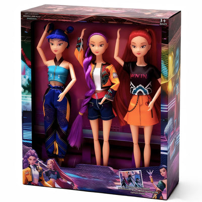 3 Stück pop Demo Hunters Rumi Mira Zoey Figuren Huntrix K-pop Hunter Merch Puppen für Fans