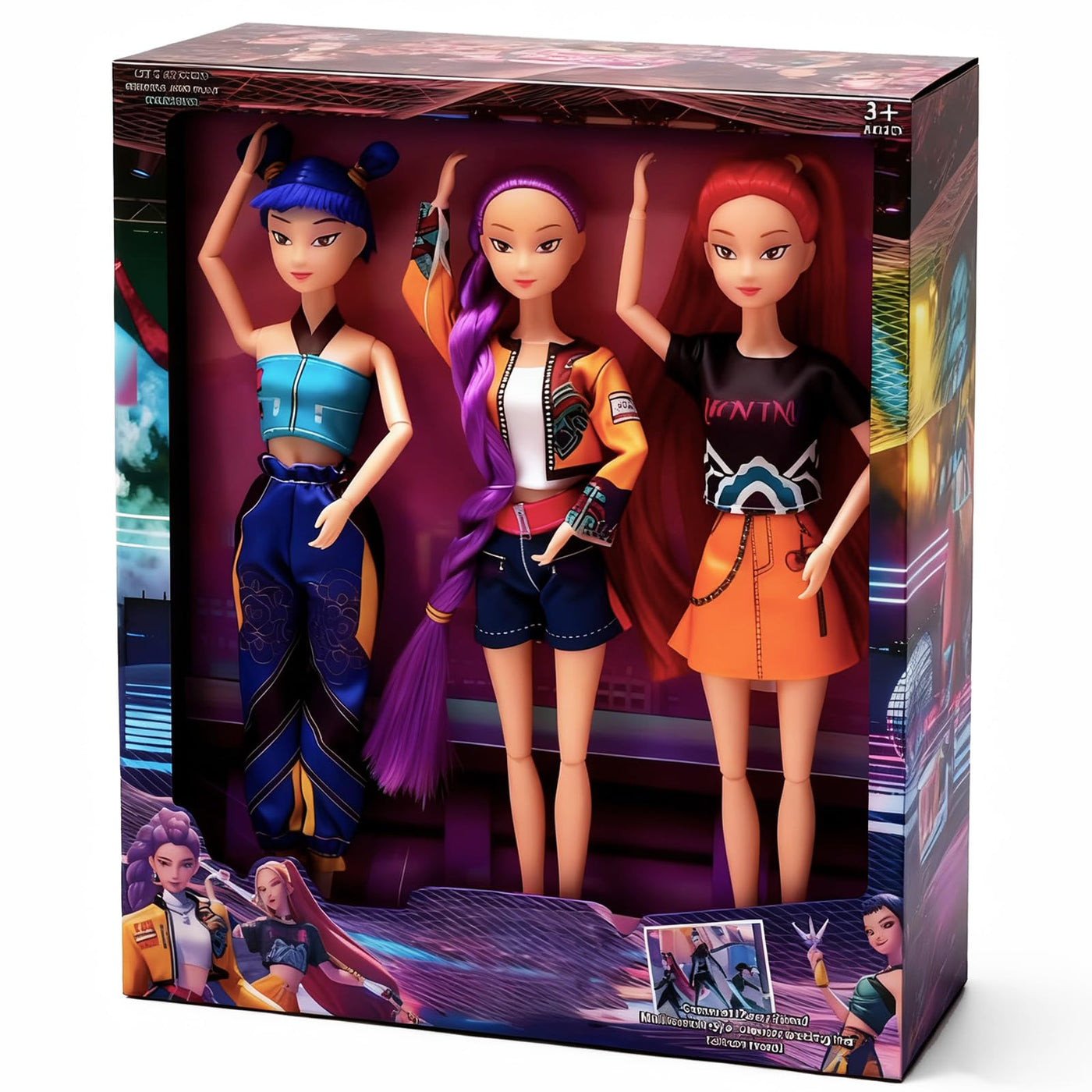 3 Stück pop Demo Hunters Rumi Mira Zoey Figuren Huntrix K-pop Hunter Merch Puppen für Fans