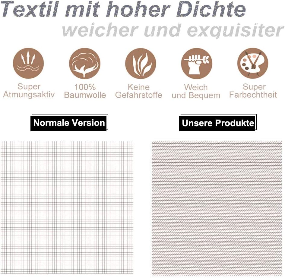 KEAYOO Bettwäsche Grau Weiß Gestreift 100% Baumwolle für Winter bis Sommer mit Reißverschluss 4 teilig (135 x 200 cm 4 Teilig)