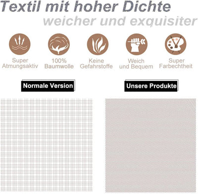 KEAYOO Bettwäsche Grau Weiß Gestreift 100% Baumwolle für Winter bis Sommer mit Reißverschluss 4 teilig (135 x 200 cm 4 Teilig)