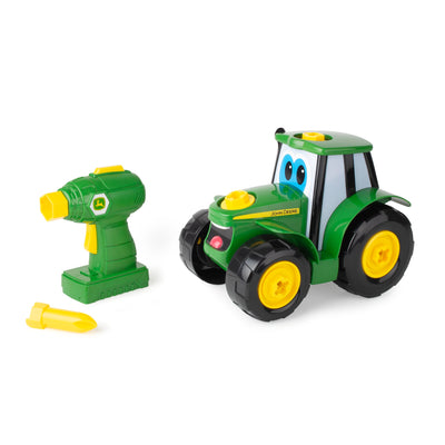 John Deere 46655 Bau-Ihr-Ihnen-Johnny-Traktor, Kinder Traktor zum Selbstbauen, Hochwertiger für Kinder ab 18 Monaten, Spielen und Sammeln, Spielzeugtraktor, ab 18 Monaten, Grüne