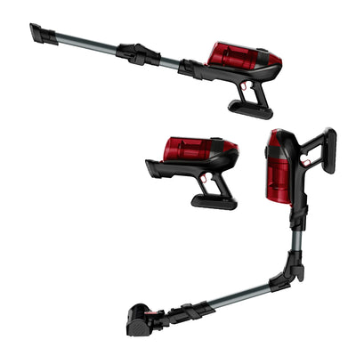 Rowenta X-Force Flex 12.60 Animal, Kabelloser Staubsauger mit Tierhaar-Zubehör, Flex-Gelenk, bis zu 150 AirWatt und 45 min Akku-Laufzeit, RH98A8WO, Rot/Schwarz