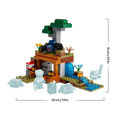 LEGO Minecraft Die Expedition zur Gürteltiermine - Interaktives Gamer Spielzeug mit Höhlenspinne- und Wolfsfiguren - TNT-Funktion - Gaming Geschenk für Jungen und Mädchen ab 8 Jahren - 21269