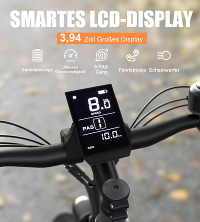 VARUN E Bike, 27.5 Zoll E-Bike Herren Damen mit 48V 13Ah(624Wh) Akku, Reichweite Max 100KM, 250W Motor, EBike Mountainbike mit 21-Gang, 5 Modi, LCD-Display, Elektrofahrrad Ebike mit EU-Konformes