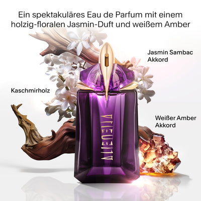 MUGLER Alien Eau de Parfum, Damen-Parfum, Amberartig, holzig und blumig, Außergewöhnlicher Duft, Nachfüllbar, 90 ml