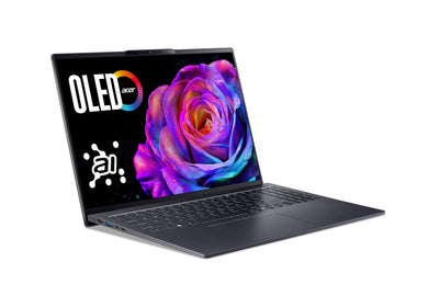 Acer Swift Go 16 OLED (SFG16-73-92GG) KI Laptop, 16" WUXGA+ OLED 120Hz Display, Intel Core Ultra 9 285H, 32 GB RAM, 1 TB SSD, Intel Arc 140T GPU, Windows 11, QWERTZ Tastatur, grau