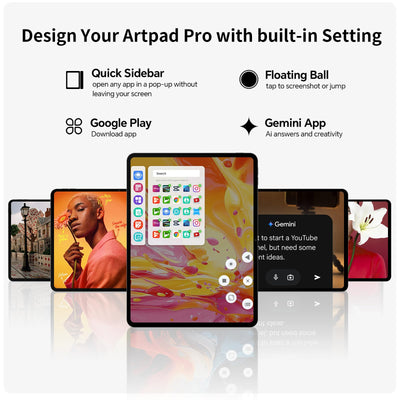 TECLAST Tablet Artpad Pro 12.7" Android 15 Tablets, Helio G99 Gaming Tablet | 20GB RAM 256GB ROM | Dual SIM LTE | 10000mAh | Widevine L1 | GPS/GMS | USBC Anschluss | 30W Schnellladung | Stift inkl.
