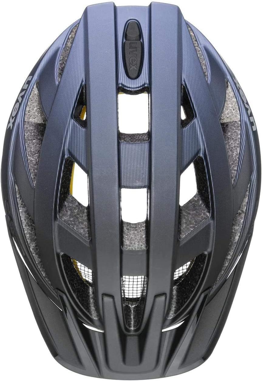 uvex i-vo cc MIPS - leichter Allround-Helm für Damen und Herren - MIPS-Sysytem - erweiterbar mit LED-Licht - midnight - silver matt - 56-60 cm