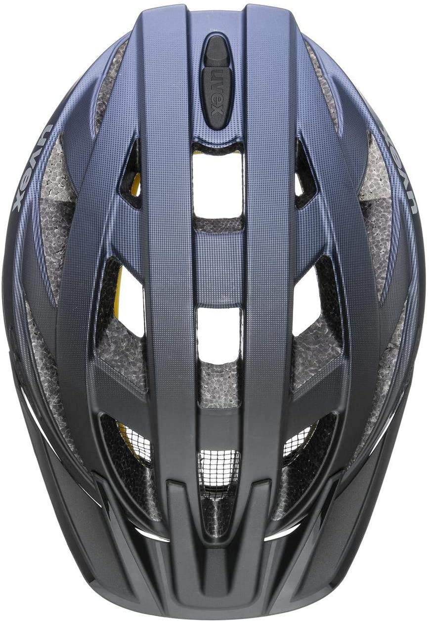 uvex i-vo cc MIPS - leichter Allround-Helm für Damen und Herren - MIPS-Sysytem - erweiterbar mit LED-Licht - midnight - silver matt - 56-60 cm