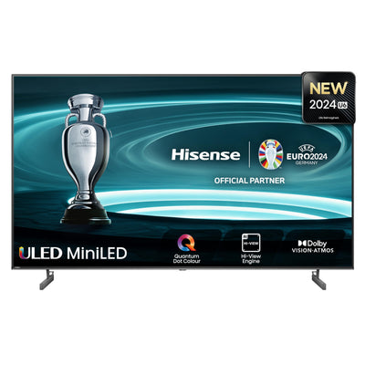 Hisense 55U6NQ 139 cm (55 Zoll) Fernseher 4K Mini LED ULED HDR Smart TV, 60Hz, HDMI 2.0, Game Mode Plus, Dolby Vision & Atmos, Bluetooth, Alexa Built-in, Anthrazit, [2024]