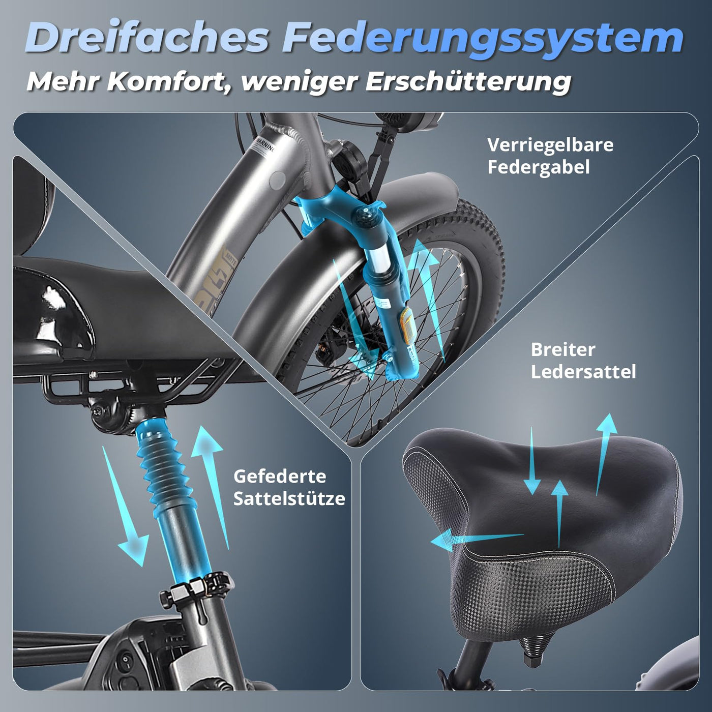 Fafrees F20 Mate E-Bike Dreirad Elektro Klapprad 48V Zulassung [ Offiziell ] E Trike 3 Rad für Erwachsene 1008WH, Herren E Bike Damen Hydraulische Scheibenbremsen, Elektrofahrräder 65N.m Ebike 20 Zoll