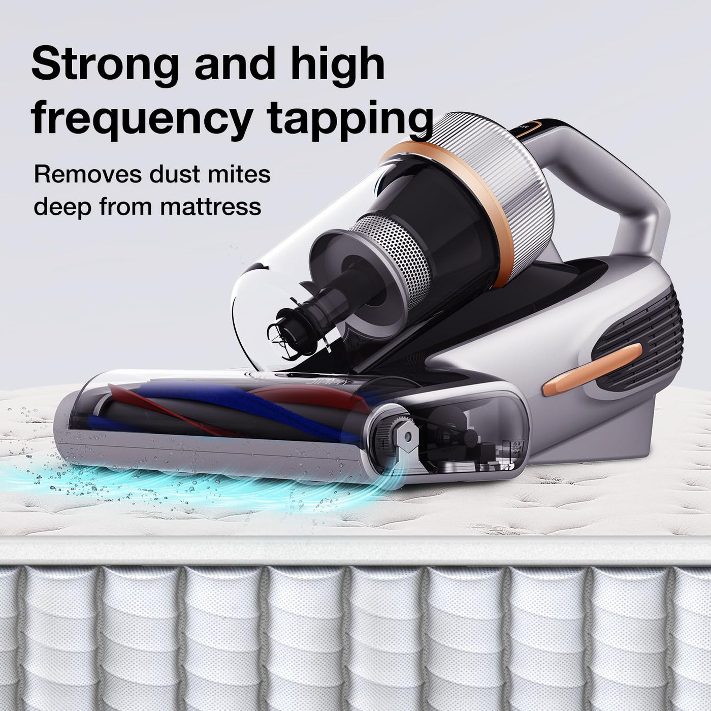 Jimmy BX7 Pro Milbensauger 700W Leistungsstark Matratzenreiniger mit UV-C-Licht, Hausstaubmilben Sensor,Ultraschall Funktion,16Kpa Absaugung Handstaubsauger für Matratze Sofa Bett