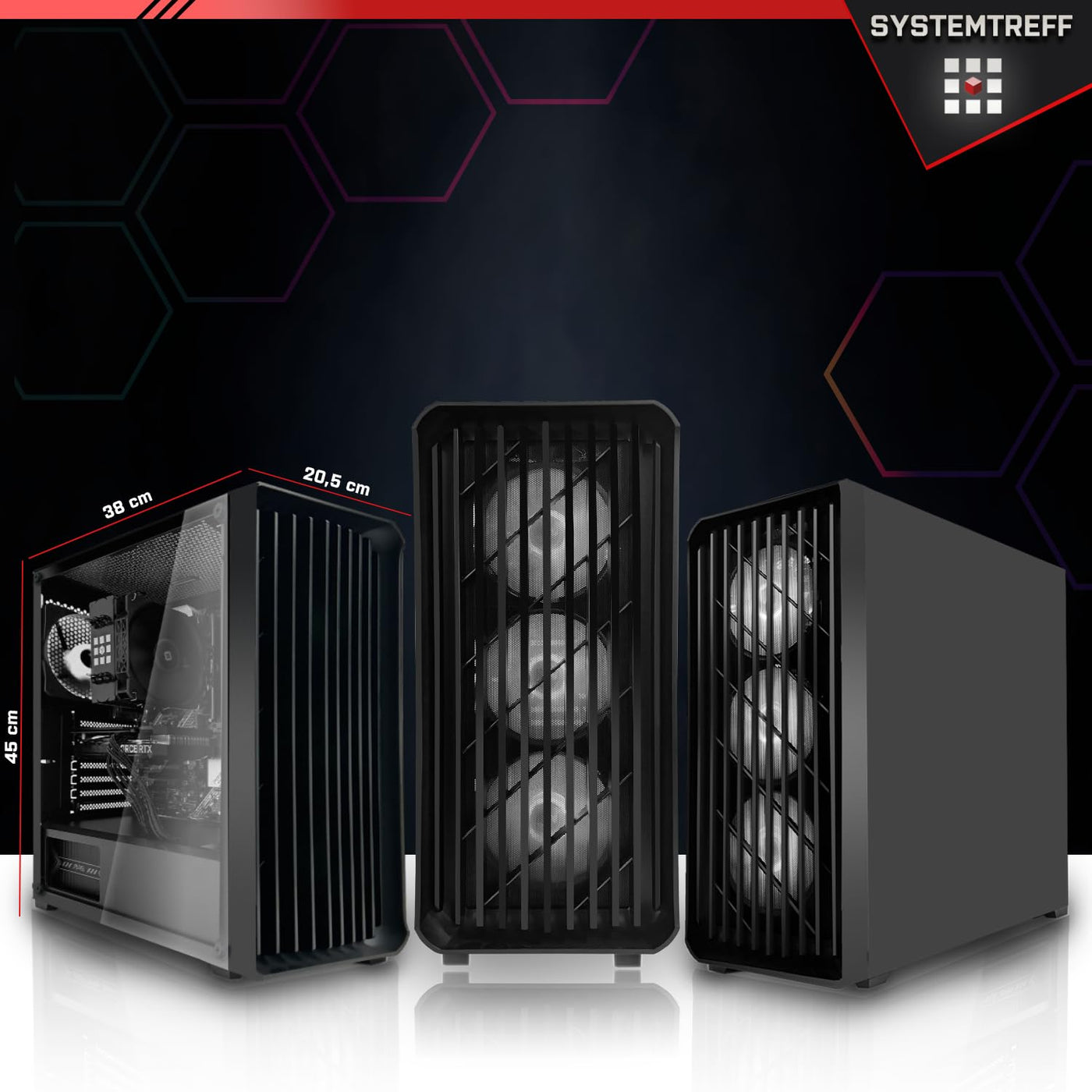 SYSTEMTREFF Office PC Intel Core i5-12400 6x4.4GHz | UHD 730 4K HDMI DX12 | 1TB M.2 NVMe | 32GB DDR4 RAM | WLAN Silent Desktop Computer Rechner für Büro Business Multimedia