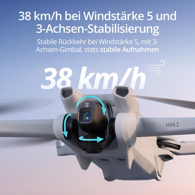 DJI Mini 3 Fly More Combo (DJI RC) – Ultraleichte, Faltbare Mini Drohne mit Kamera 4K HDR, Bis zu 114 Min Flugzeit (3 Akkus), Vertikalaufnahmen, 3-Achsen-Gimbal, 10 km HD-Übertragung, C0