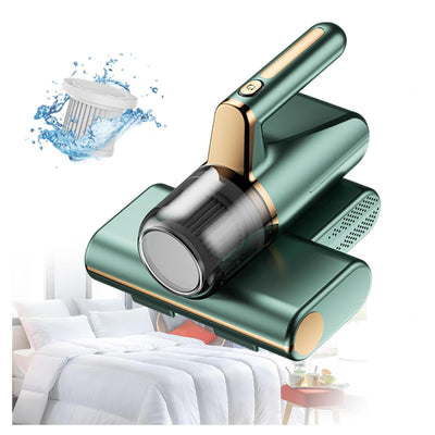 Matratzenreiniger GeräT, Entfernt 99,9% Bakterien, Allergene, Staub-Milben Matratzenreiniger Mit Uv-Licht Und Vibration Matratzenstaubsauber 8 Kpa Tiefenmatratzenreiniger,Green