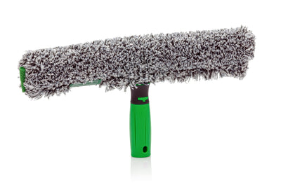 Unger ErgoTec Power Einwascher (Breite 35 cm, Mikrofaserbezug 100% Polyester, 2-Komponenten Griff, Bezug mit Klettverschluss, für streifenfreie Fenster) BC350