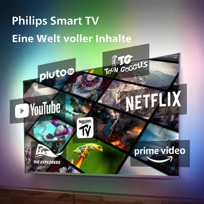 PHILIPS Ambilight TV | 32PFS6908/12 | 80 cm (32 Zoll) LED Full HD Fernseher | 60 Hz | HDR | Smart TV