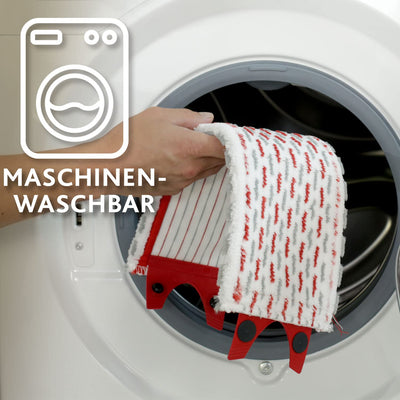 Vileda Ultramax 2in1 Bodenwischer Komplett Set, Wischmopp mit Stiel, Mikrofaserbezug und Eimer mit Powerpresse, für alle Hartböden, Eco-Verpackung