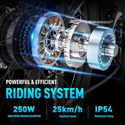HITWAY E Bike E-Mountainbike 26 Zoll Pedelec Cityräder Elektrofahrrad,250W Motor,36V/12Ah Akku ebike,7/21 Gängen,bis 35-90km