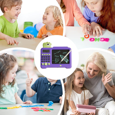 Lernspielzeug zum Zeichnen, LCD-Schreibtablett - LCD-Zeichen- und Schreibtablett 2-in-1-Elektrospielzeug,Löschbarer Zeichenblock National Learning Doodle Board Lernspielzeug für Kleinkinder