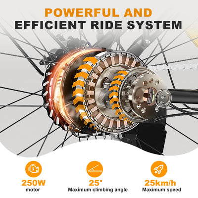 HITWAY E Bike 28 Zoll, Elektrofahrrad Pedelec für Damen und Herren, E-Fahrrad mit 36V 12Ah/13Ah Wechselakku, 250W Motor, 7 Gang Schaltung,StVZO Citybike Electric Bike Ebike Reichweite bis zu 35-90km
