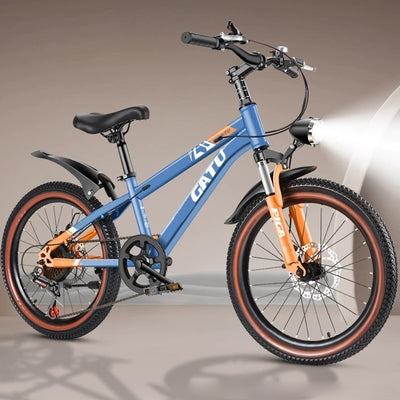 Mountainbike 24 Zoll 6 Gang Doppelscheibenbremse Doppelstoßdämpfer Jugendsportrad C,22-inch