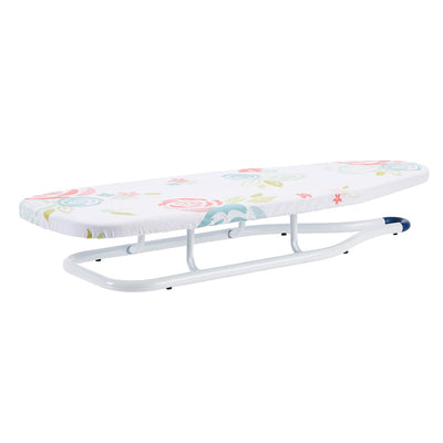 Amazon Basics – Tisch-Bügelbrett, 77 x 29 cm, Weiß, Geblümt