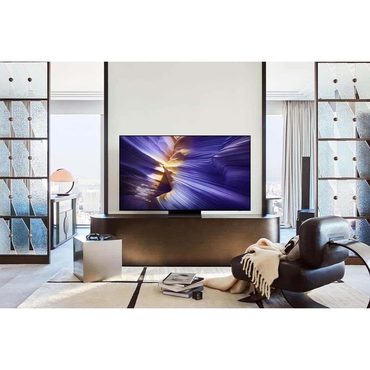 Samsung OLED 4K S90F 65 Zoll (163 cm), UHD Fernseher, NQ4 AI Gen3 Prozessor, OLED HDR+, 4K Upscaling Pro, Dolby Atmos, Gaming Hub, Motion Xcelerator 144Hz, Samsung Vision AI Smart TV