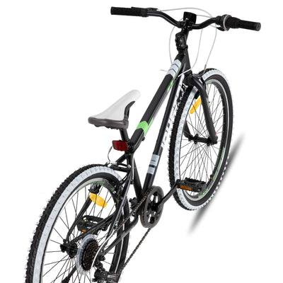 JOYSTAR Lubbock 20 Zoll Kinderfahrrad für Jungen & Mädchen im Alter von 7-11 Jahren Hardtail Mountainbike für Kinder mit 7-Gang, schwarz