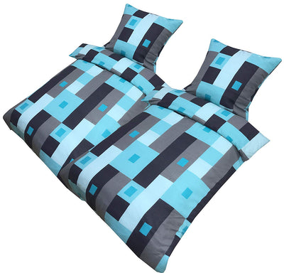 Leonado Vicenti 4tlg Fleece Bettwäsche 135x200 cm Microfaser Thermo Flauschig Kuschelig Winter