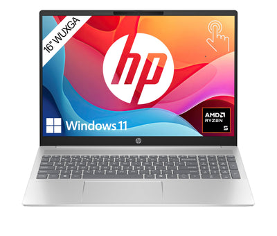 HP Pavilion Laptop, 16" WUXGA Touch-Display, AMD Ryzen 5 8540U, 8 GB DDR5 RAM, 512 GB PCIe NVMe SSD, AMD Radeon Graphics, QWERTZ, Windows 11 Home, Silber