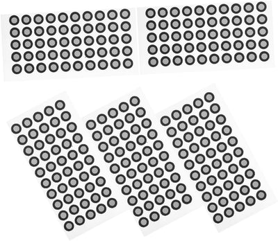 MOLUCKFU 5 Blatt Scanner Reflexfolienaufkleber 3D Scanner Zubehör 3D Scan Marker 3D Scan Referenzpunkte Scan Markierungsaufkleber Scanner Markierungspunkte Für Das Haustier