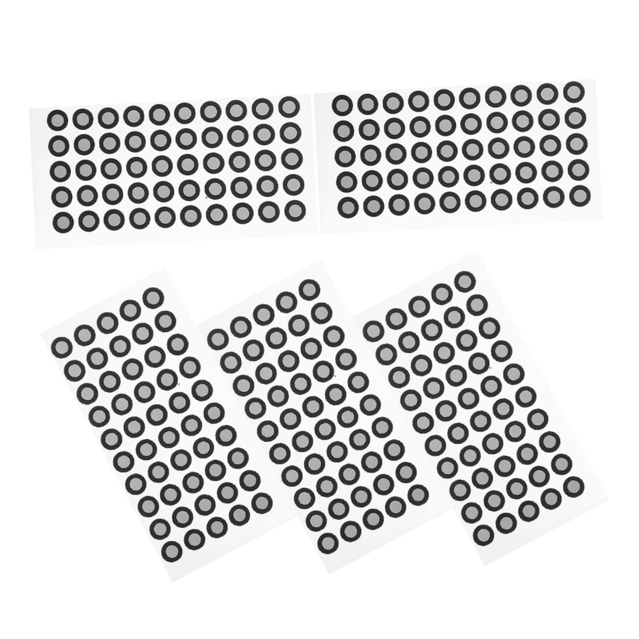 MOLUCKFU 5 Blatt Scanner Reflexfolienaufkleber 3D Scanner Zubehör 3D Scan Marker 3D Scan Referenzpunkte Scan Markierungsaufkleber Scanner Markierungspunkte Für Das Haustier