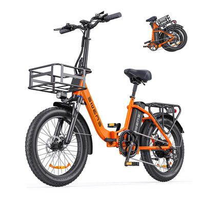 ENGWE L20 SE E-Bike Elektro Klapprad 20 Zoll Tiefeinsteiger 140 km Reichweite 36V 15,6Ah Akku mit Korb