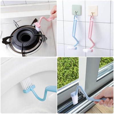 3 Pack Toilettenbürste, Klobürste Mit Randreiniger, Wc Bürste Mit Randreiniger, Langer Stiel Klobürste Gebogen, Upgrade Wc Bürste, Für Tiefenreinigung (Blau, Grün, Rosa)