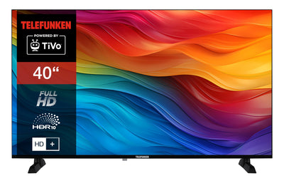 Telefunken Fernseher 40 Zoll Smart TV Powered by TiVo (Full HD, HDR, HD+ 6 Monate inkl., Triple-Tuner) XF40TO900S