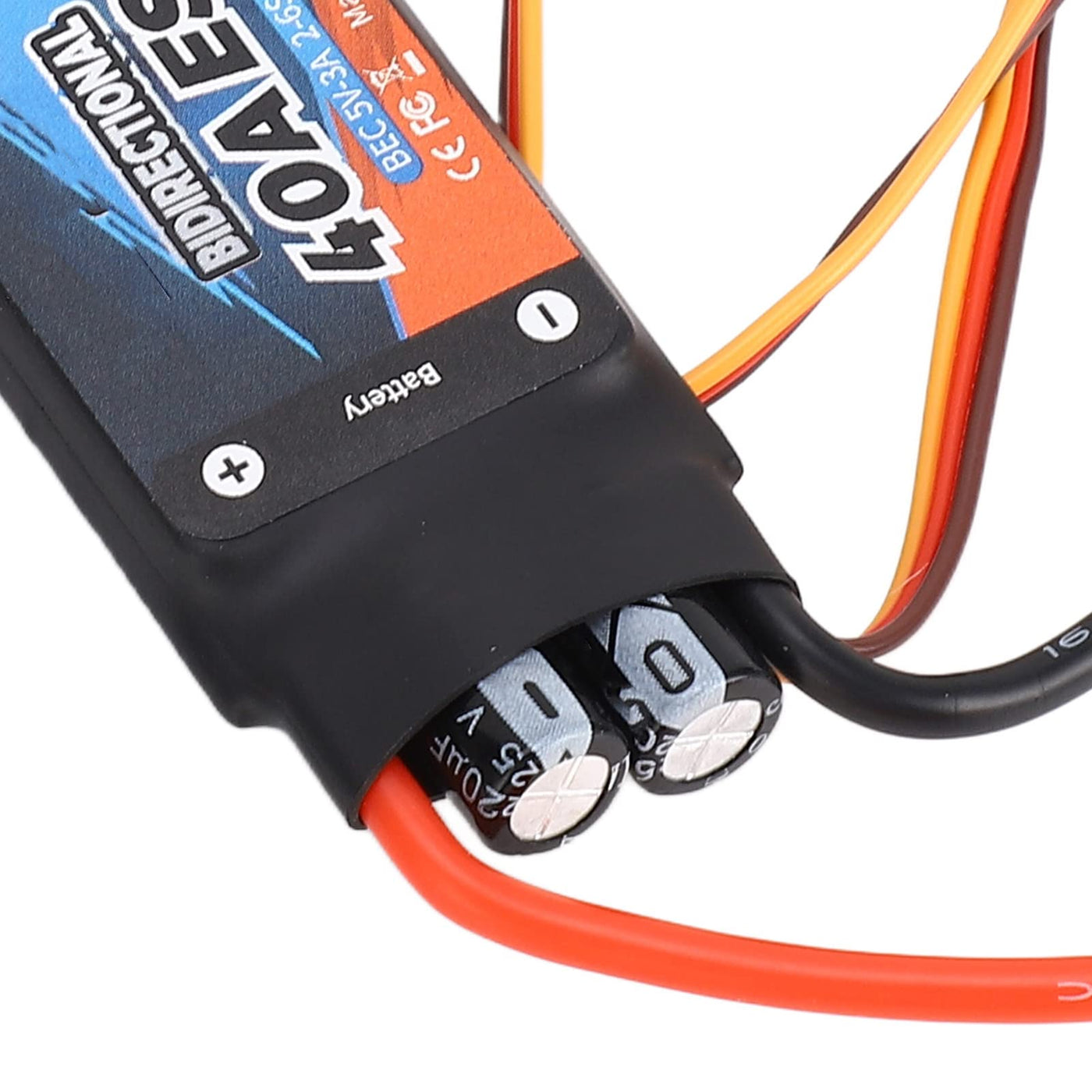 SUNGOOYUE 40A Bidirektionaler Bürstenloser ESC, 2‑6S Elektrischer Geschwindigkeitsregler für RC-Car-Boote