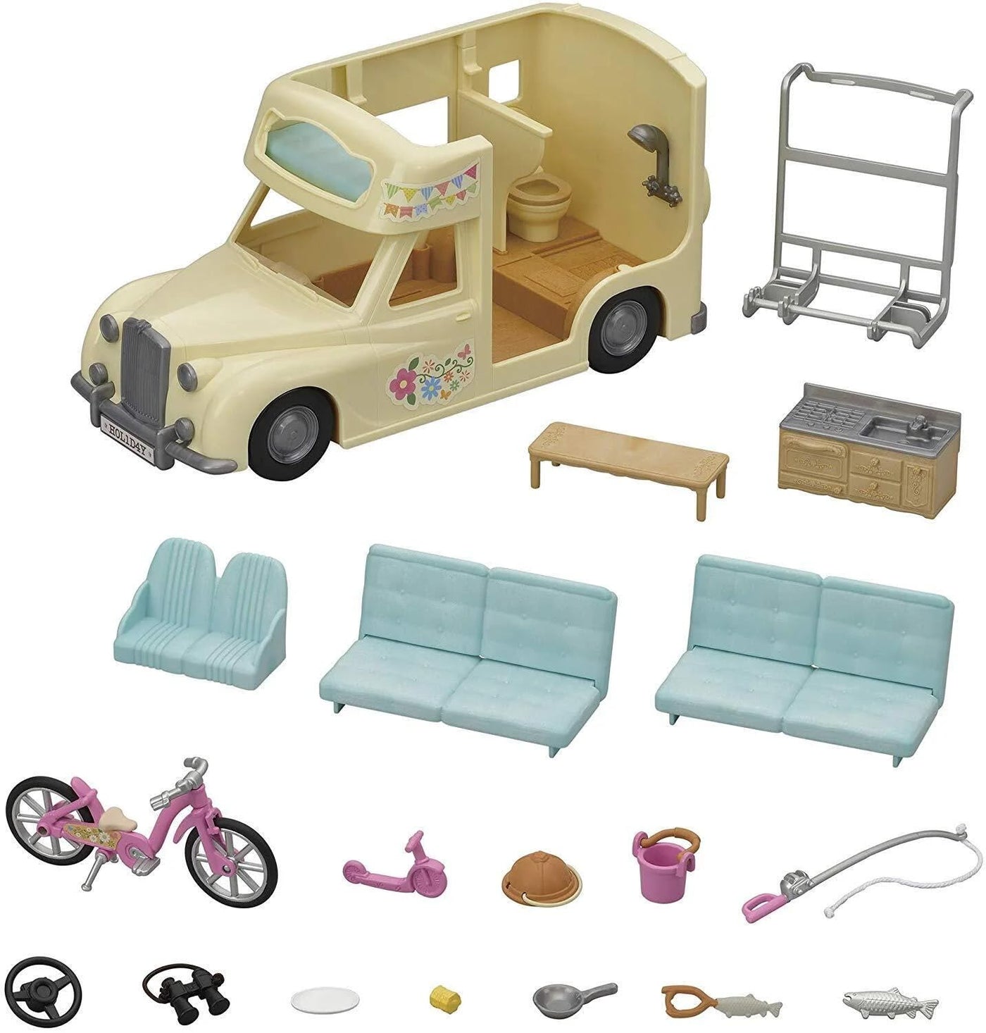 Sylvanian Families 5454 Wohnmobil - Puppenhaus Auto Spielset