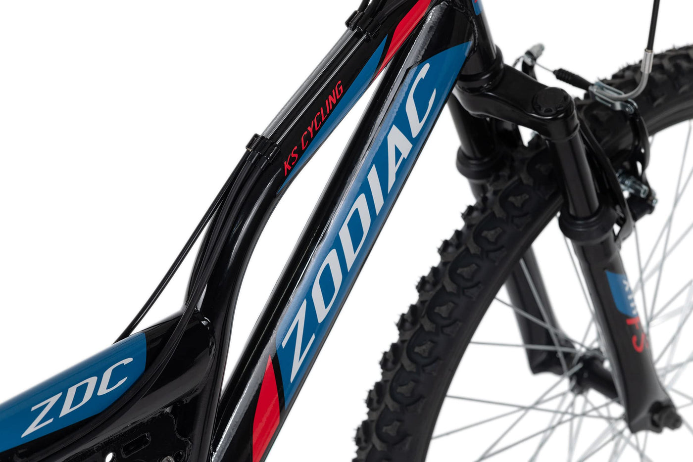 KS Cycling Kinder-Mountainbike Fully 24'' Zodiac schwarz-rot RH 38 cm