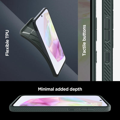 Spigen Liquid Air Hülle Kompatibel mit Samsung Galaxy A35 5G -Grün