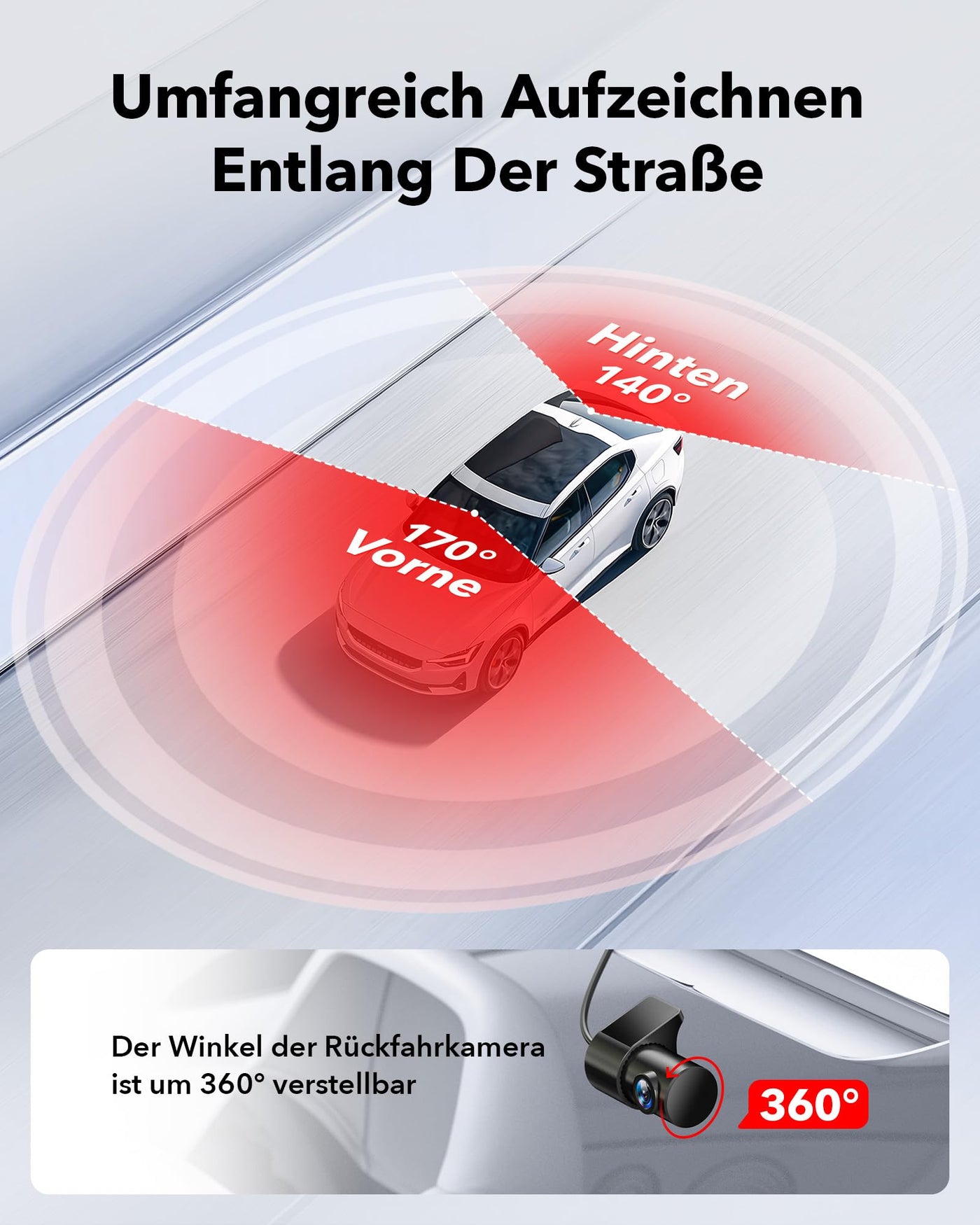 REDTIGER Dashcam Auto Vorne Hinten 4K/2,5K mit STARVIS 2, Dash Cam Auto Kamera 3,18" IPS-Bildschirm, kostenlose 128-GB-Karte,5.8GHz WiFi, GPS, 170°Weitwinkel WDR, Unterstützt 256 GB Max(F7NP)