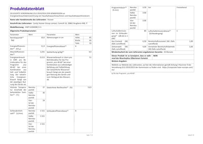 Hoover H-WASH 500 PRO HWP 610AMBC Waschmaschine / 10kg / 1600 U/Min. / Eco-Power Inverter Motor/Auto Care Programm/ActiveSteam Dampffunktion/Mengenautomatik Plus/WLAN