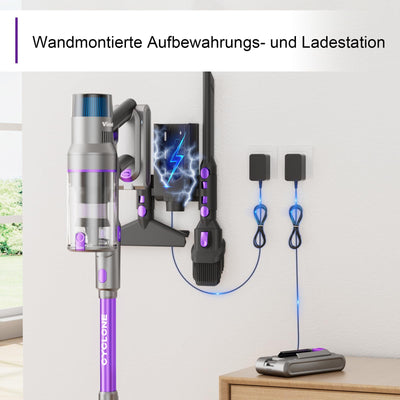 Vistefly V15s Max Akku Staubsauger Kabellos 45000Pa, 580W Kabelloser Staubsauger mit Touchscreen 8 in 1 Staub Automatisch Erkennen 70 Minuten Laufzeit für Tierhaare Hartböden Teppich